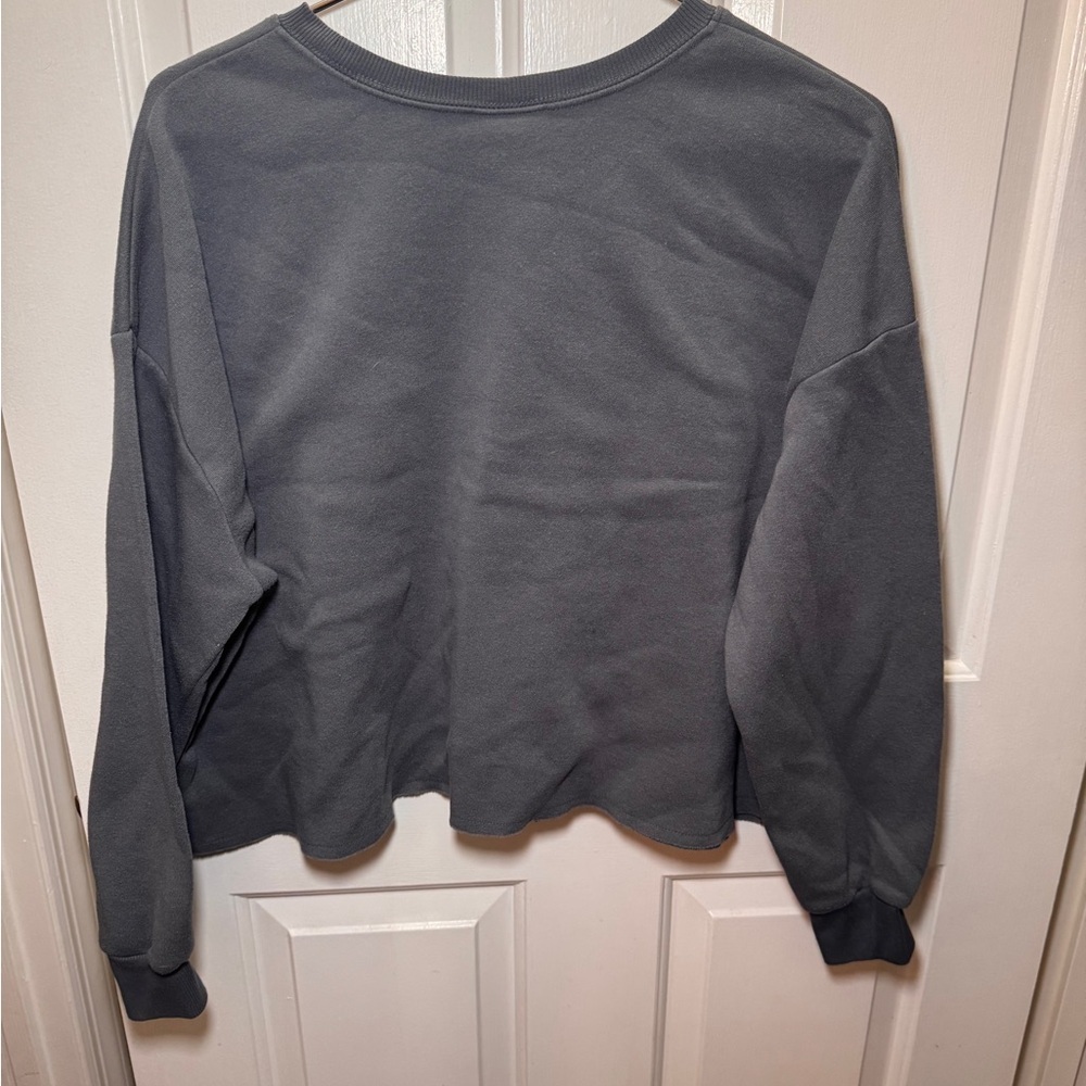 Cropped Pink Floyd Charcoal Oversized Sweatshirt - Picture 4 of 5